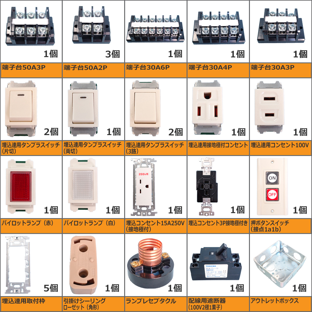 送料無料】第一種 電気工事士 技能試験セット 練習用器具＋ケーブル