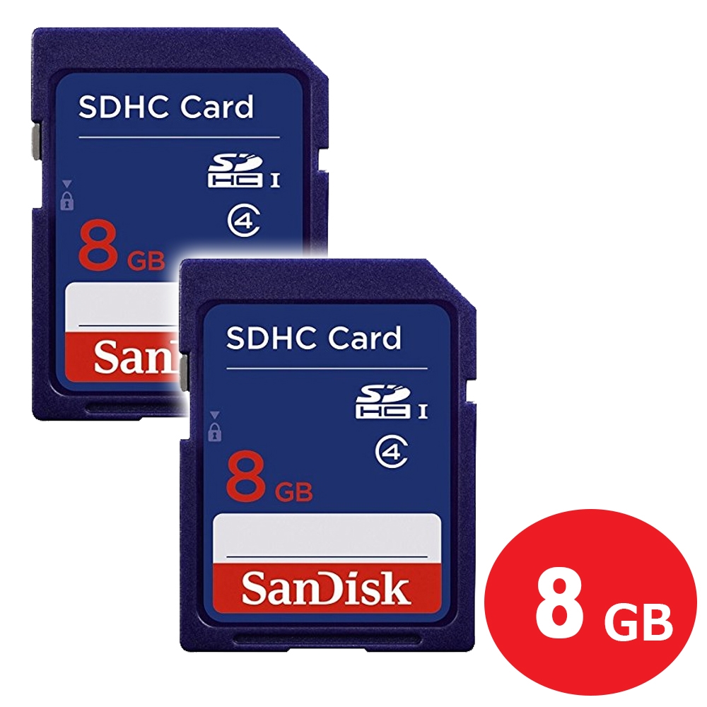 メール便送料無料】サンディスク SDHCカード 8GB 2枚入り Class4 SDSDB